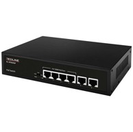 REDLINE Switch RL-SP8606M, neupravljani, 6x RJ45 (4x PoE), max. 65 W